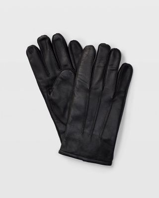 Tech-Enabled Leather Gloves