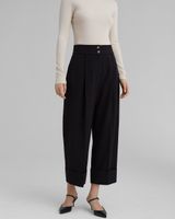 Pleated High Rise Pants