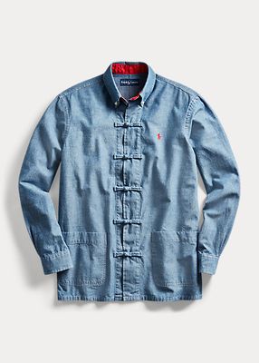 Veste-chemise Polo x CLOT en chambray