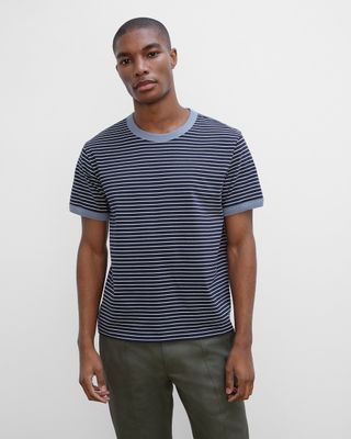 Relaxed Striped Ringer Tee
