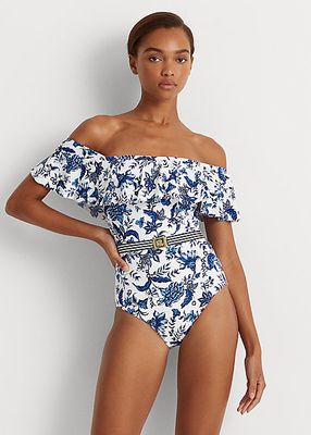 Maillot une pièce aux épaules dégagées