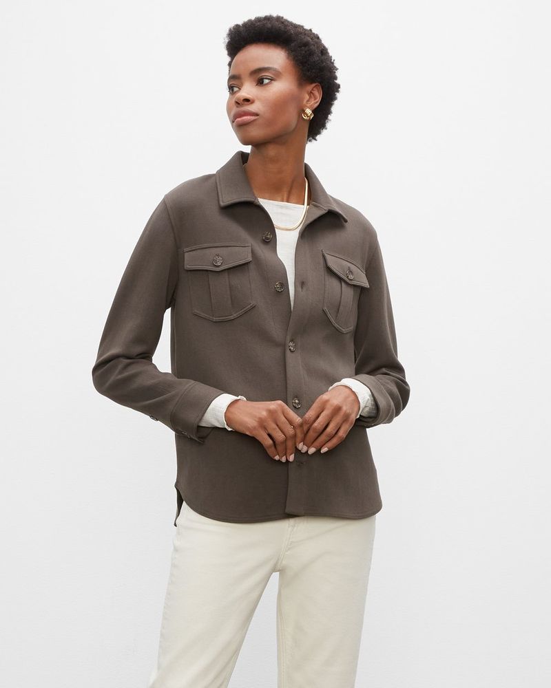 Knit Shirt Jacket