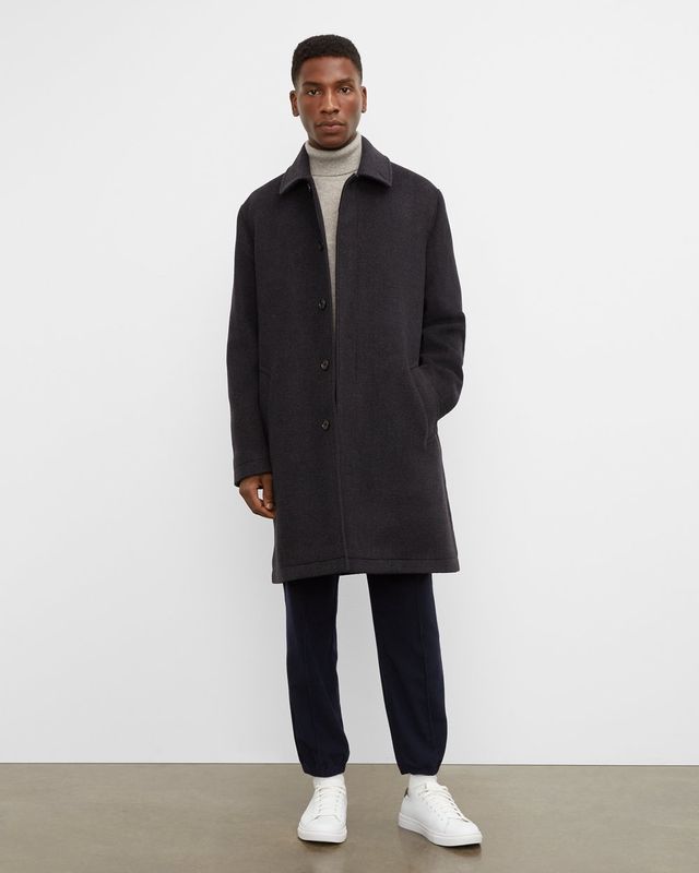 Club Monaco Loukas Funnel-Neck Coat 