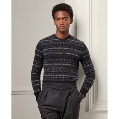 Pull Fair Isle en cachemire