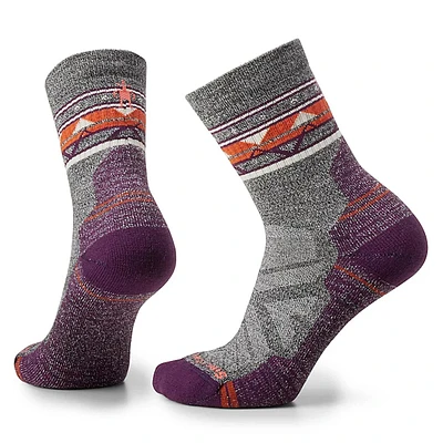 Women's Hike Light Cushion Zig Zag Valley Mid Crew Socks