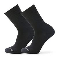 Men's Everyday Solid Rib Crew Socks 2 Pack