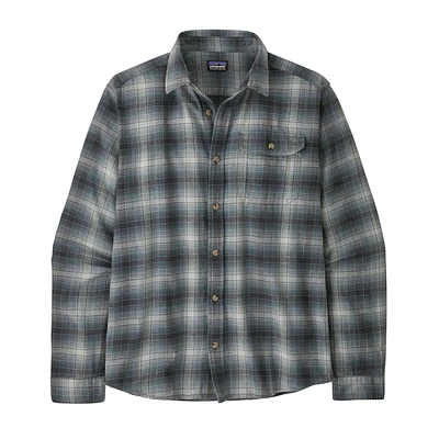 Men's Long-Sleeved Cotton Conversion Lightweight Fjord Flannel Shirt