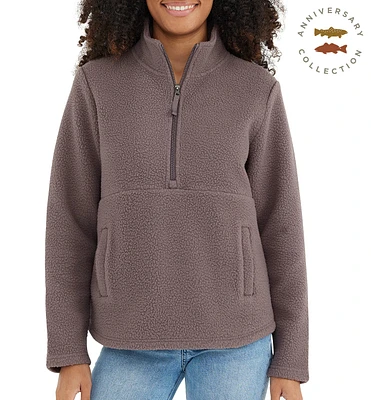 Women's Bamboo Sherpa Fleece Half Zip