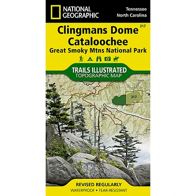 Clingmans Dome, Cataloochee: Great Smoky Mountains National Park Map