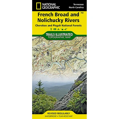 French Broad and Nolichucky Rivers [Cherokee, Pisgah NF ] Map