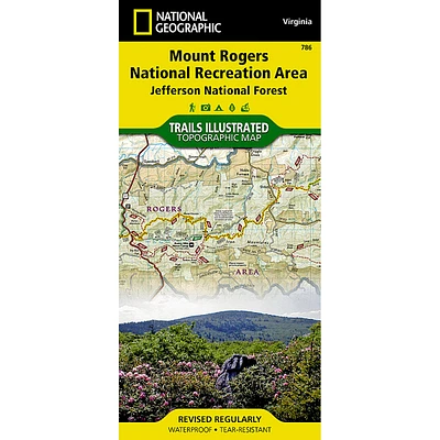 Mount Rogers National Recreation Area [Jefferson NF ] Map
