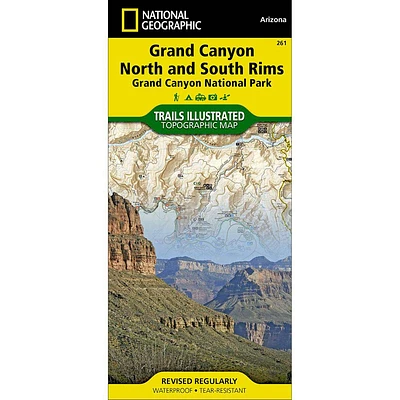 Trails Illustrated Map: Grand Canyon National Park (North and South Rims)