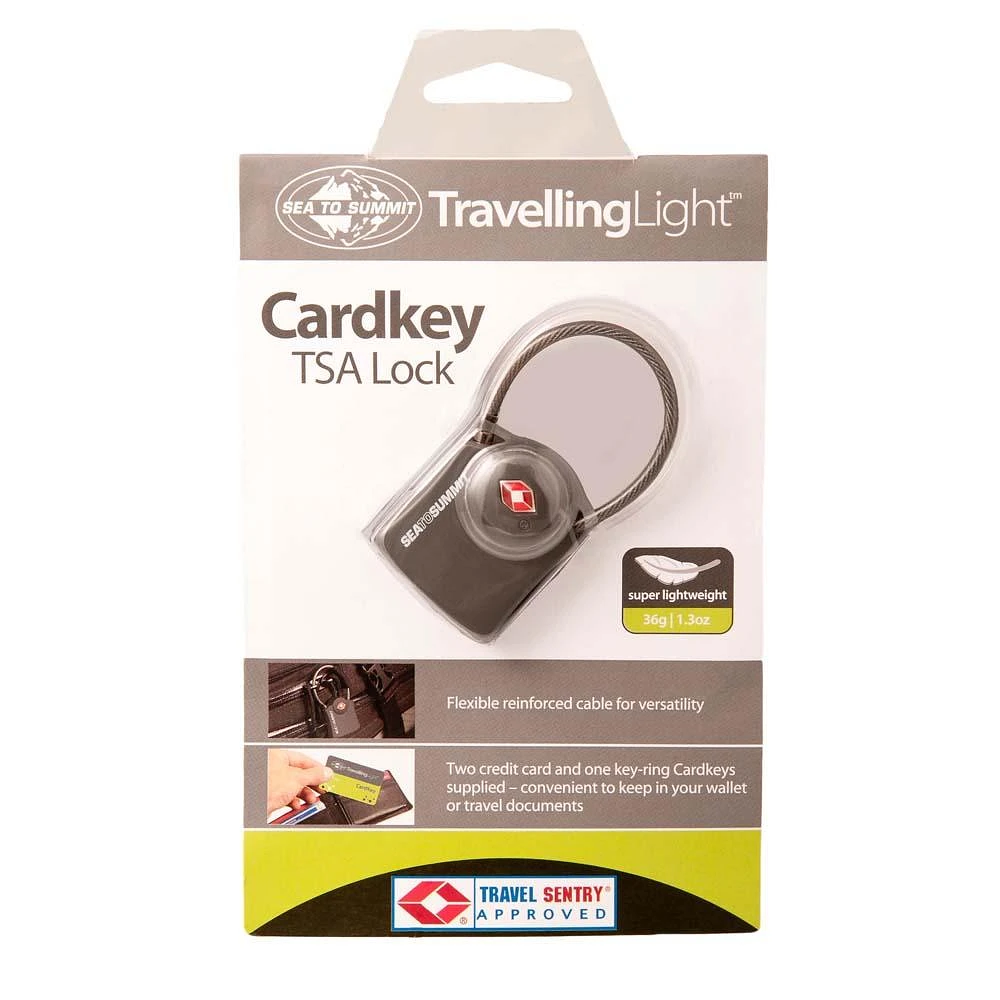 Travelling Light TSA Travel Lock-Cardkey with Cable