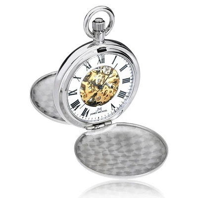 Lotus White Metal Pocket Watch