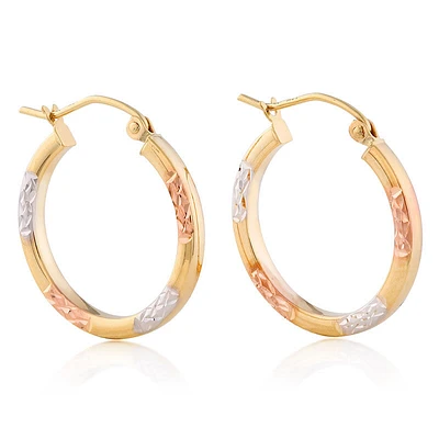 Polished Station Hoop Earrings