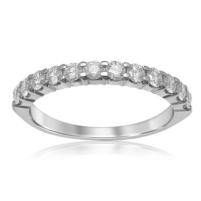 Classic Elegance. Diamond Band 1/2ctw in 14k White Gold