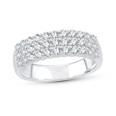 Lab Grown 2ctw. Diamond Anniversary Band in 10k White Gold