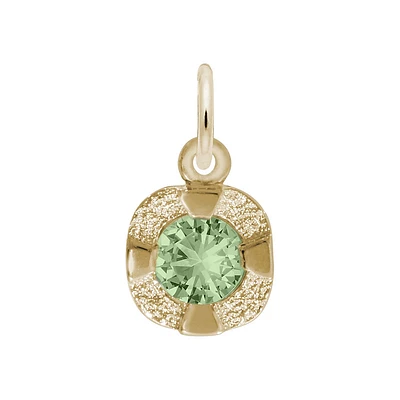 August Birthstone Petite Charm in 14k Gold