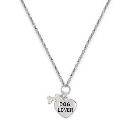 Dog Lover Pendant in Sterling Silver