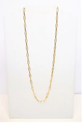 11mm Paperclip Mask Chain in Brass Gold Tone