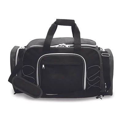 Grey Waterproof Nylon Travel Duffel Bag