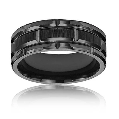 Triton Black Tungsten Carbide Band