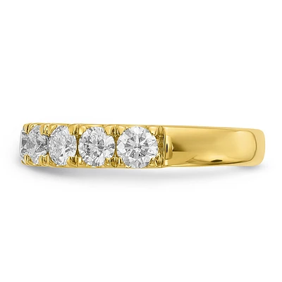 Lab Grown 11-Stone 1 1/2 ctw. Diamond Anniversary Band in 14k Yellow Gold