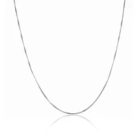 Light 18" Box Chain 1.1mm in Sterling Silver