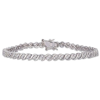 Diamond Tennis Bracelet 1ctw in Sterling Silver