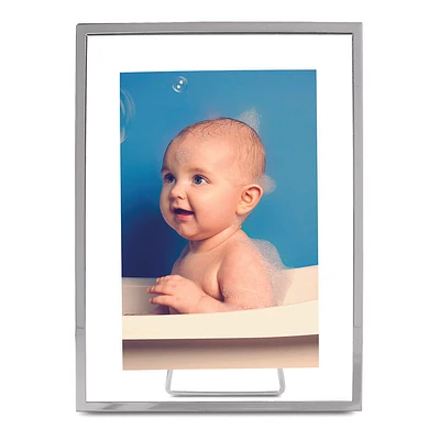 5x7 Garett Silver-tone Metal Float Frame