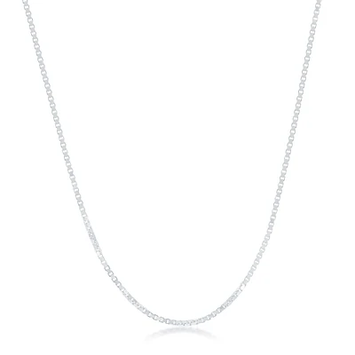 Medium Box 18" Chain 1.2mm in Sterling Silver