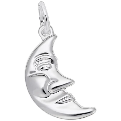 Half Moon Charm in Sterling Silver