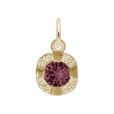 June Birthstone Petite Charm in 14k Yellow Gold