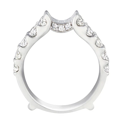 Cathedral 2ctw. Diamond Insert in 14k White Gold