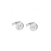 Handwritten Personalized Cufflinks in Sterling Silver