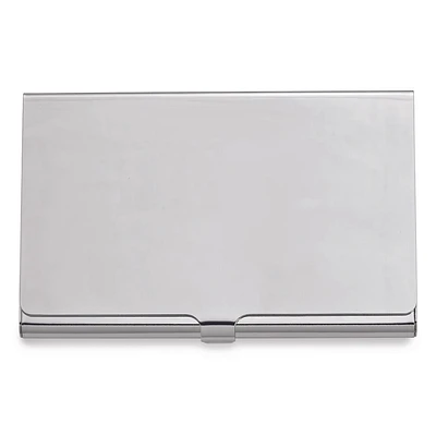 Silver-tone Business Card Holder