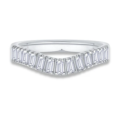 Baguette-Cut .33ctw. Diamond Illumina Contour Band in 14k White Gold