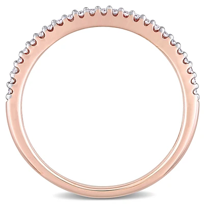 Diamond Semi-Eternity Ring in 14k Rose Gold