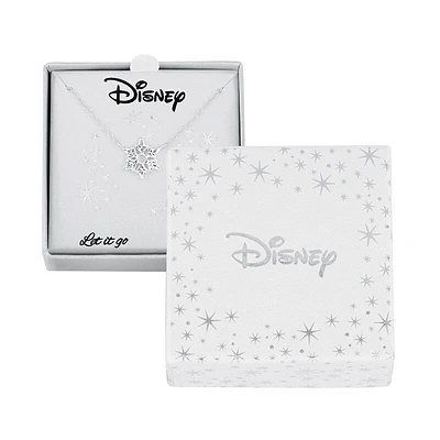 DISNEY© Frozen Snowflake Necklace in Sterling Silver