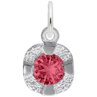 July Birthstone Petite Charm in Sterling Silver