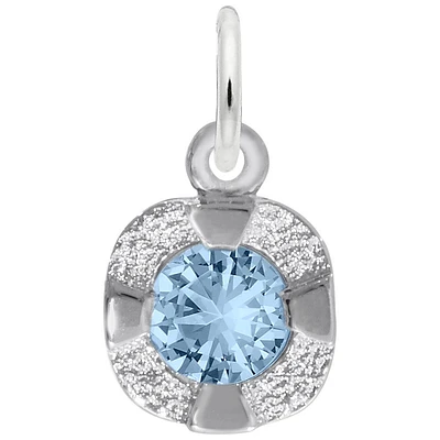 December Birthstone Petite Charm in Sterling Silver