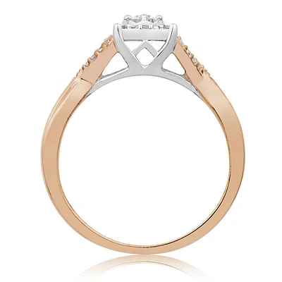 Diamond 1/4ctw. Promise Ring in 10k Rose Gold