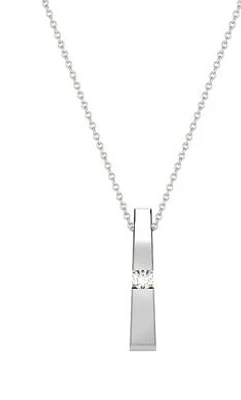 Vertical Bar Pendant in Sterling Silver