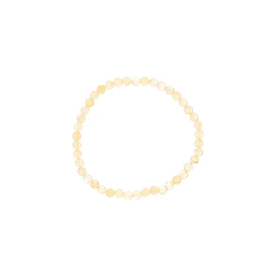 Citrine Beaded Bracelet