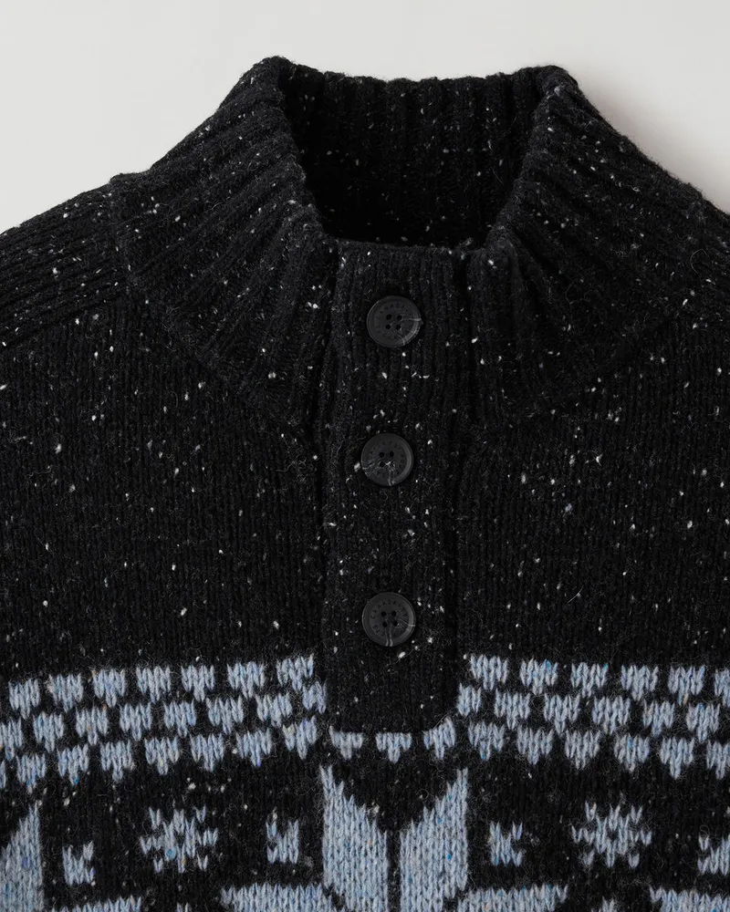 Roots Luxe Wool Fair Isle Mock | Galeries de la Capitale