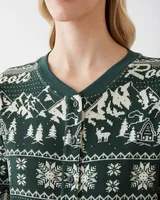 Womens Winter Wonderland Pajama Onesie