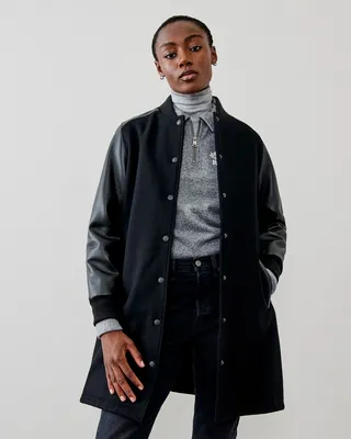 Womens A-line Varsity Jacket