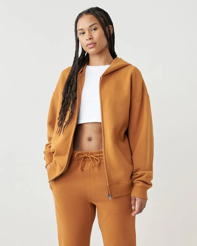 Nike Mini Swoosh Oversized Joggers In Tawny Brown from ASOS