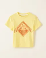 Roots Toddler Beaver Canoe Relaxed T-Shirt in Popcorn Yellow