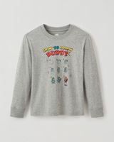 Roots Kids Buddy Graphic T-Shirt in Grey Mix